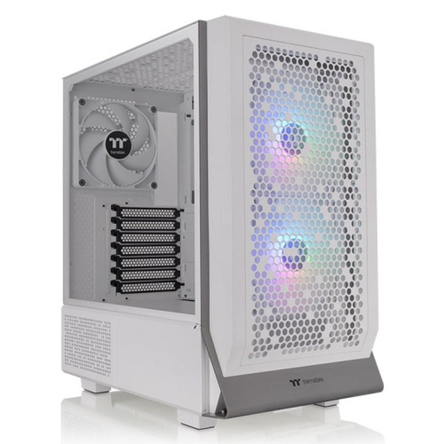 Gabinete Thermaltake Ceres 300 TG ARGB Snow con Ventana ARGB, Midi-Tower, ATX/Mini-ITX/Micro-ATX/E-ATX, USB 3.0, sin Fuente, 2 Ventiladores Instalados, Blanco